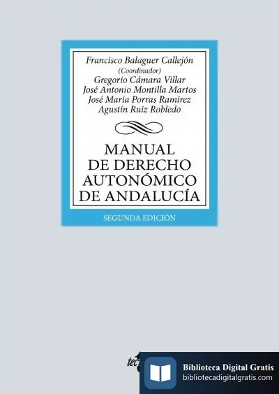 Descargar Manual De Derecho Autonómico De Andalucía