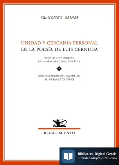 Descargar Unidad Y Cercanía Personal En La Poesía De Luis Cernuda