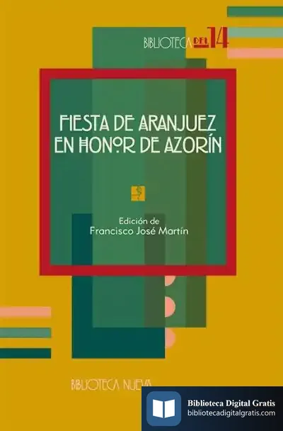 Descargar Fiesta De Aranjuez En Honor De Azorín