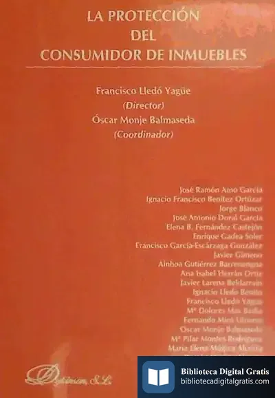 Descargar La Protección Del Consumidor De Inmuebles de Francisco Lledó Yagüe