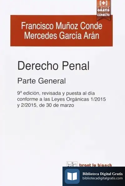 Descargar Derecho Penal Parte General de Francisco Muñoz Conde