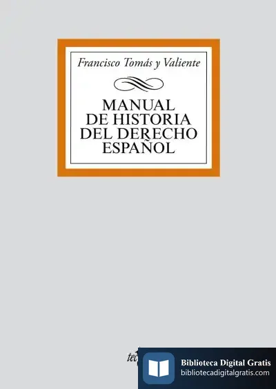 Descargar Manual De Historia Del Derecho Español de J. D. Nisbet