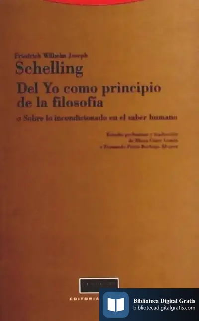 Descargar Del Yo Como Principio De La Filosofía