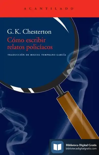 Descargar Cómo Escribir Relatos Policíacos de G. K. Chesterton