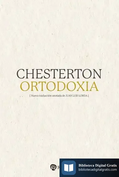 Descargar Ortodoxia de G. K. Chesterton
