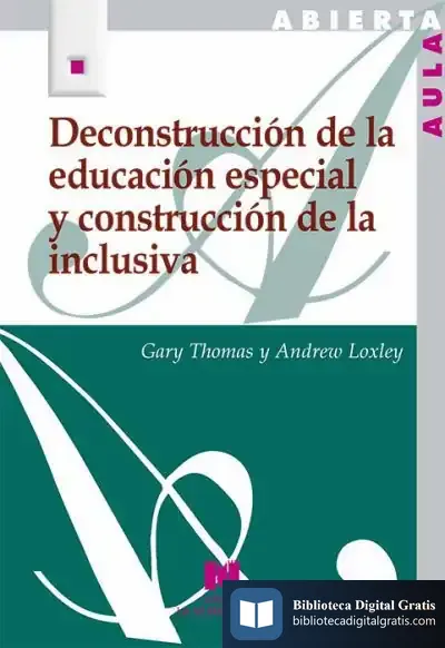 Descargar Deconstrucción De La Educación Especial Y Construcción De La Inclusiva