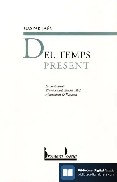 Descargar Del Temps Present de Gaspar Jaén I Urban