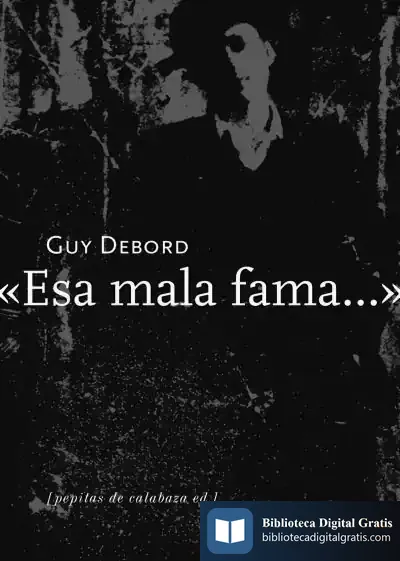 Descargar Esa Mala Fama de Guy Debord