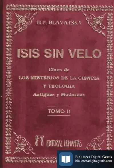Descargar Isis Sin Velo (Tomo Ii)
