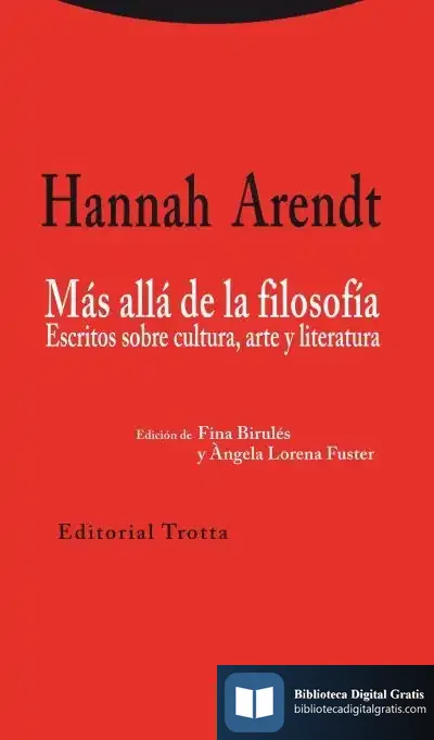Descargar Más Allá De La Filosofía de Hannah Arendt