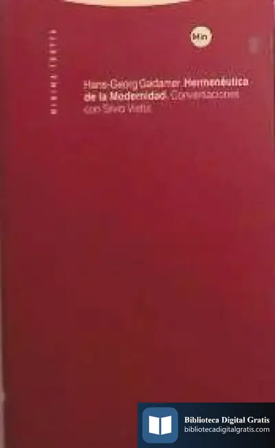 Descargar Hermenéutica De La Modernidad de Varios Autores