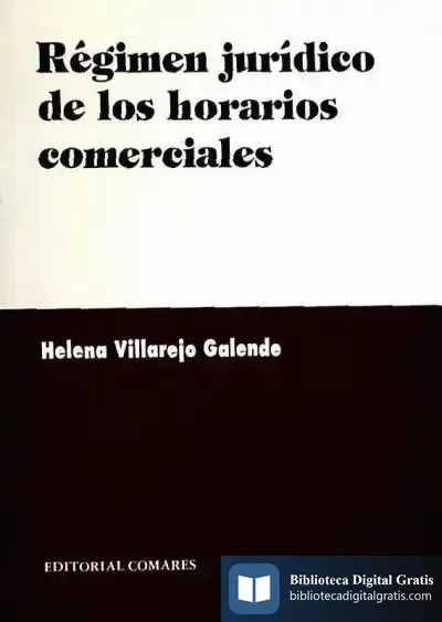 Descargar Régimen Jurídico De Los Horarios Comerciales
