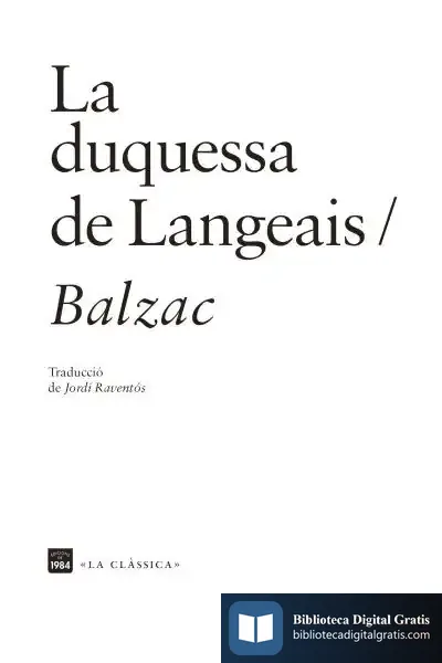 Descargar La Duquessa De Langeais