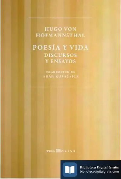 Descargar Poesia Y Vida de Hugo Von Hofmannsthal