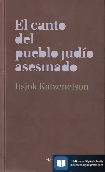 Descargar El Canto Del Pueblo Judío Asesinado de Õgai Mori