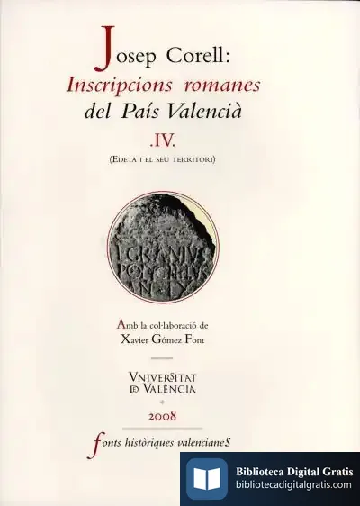 Descargar Inscripcions Romanes Del País Valencià, Iv
