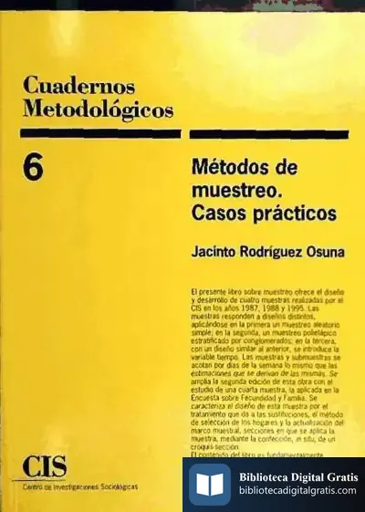 Descargar Métodos De Muestreo. Casos Prácticos de Ruperto Menayo Antúnez