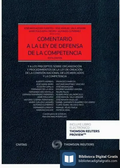 Descargar Comentario A La Ley De Defensa De La Competencia de Jaime Folguera Crespo