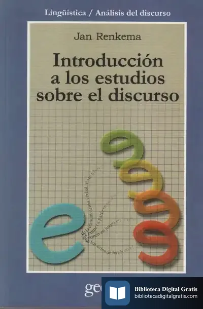 Descargar Introducción A Los Estudios Sobre El Discurso de Anne Bacus-lindroth