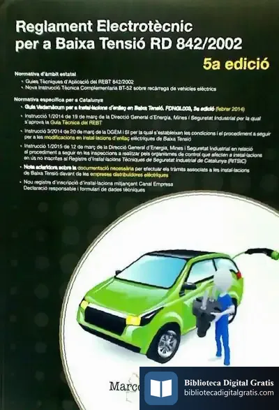 Descargar Reglament Electrotècnic Per A Baixa Tensió de Jaume Bladé González