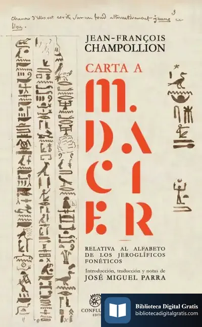 Descargar Carta A M.Dacier de Jean-françois Champollion