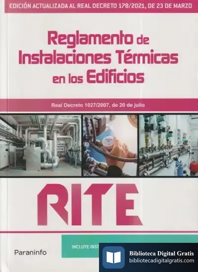 Descargar Reglamento Instalaciones Termicas Edificios Rite 8?Edicion de Jesús Trashorras Montecelos