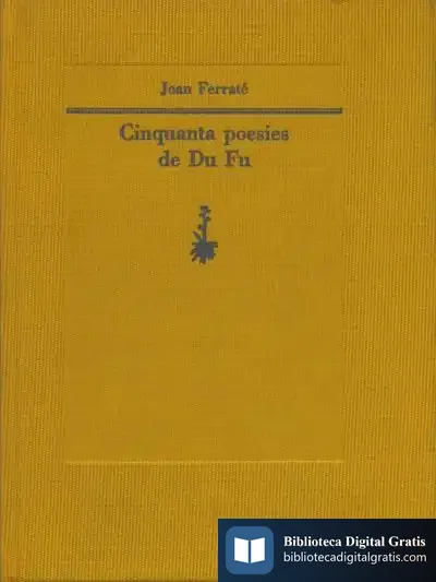 Descargar Cinquanta Poesies De Du Fu
