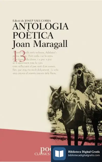 Descargar Antologia Poètica De Joan Maragall de Joan Maragall