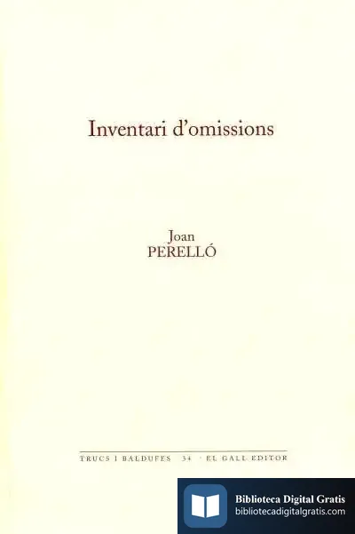 Descargar Inventari D'Omissions de Joan Perelló Ginard
