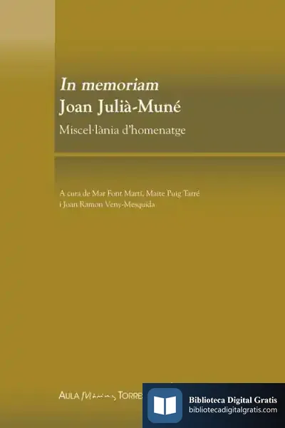 Descargar In Memoriam Joan-Julià Muné de Joan R. Veny-mesquida