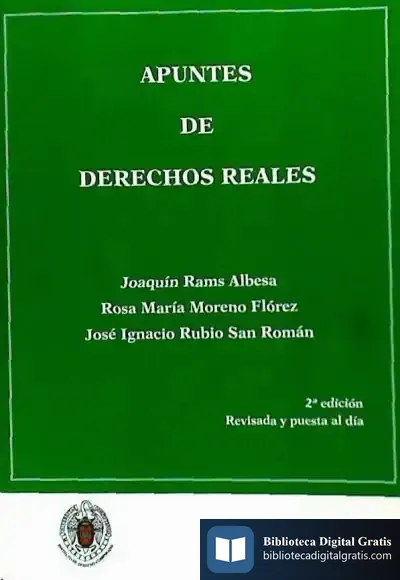 Descargar Apuntes De Derechos Reales de Joaquín J. Rams Albesa