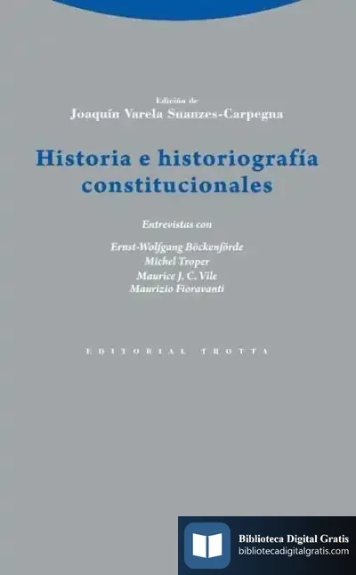 Descargar Historia E Historiografía Constitucionales