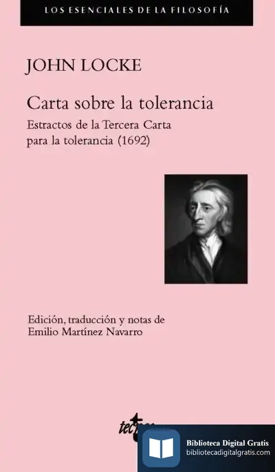 Descargar Carta Sobre La Tolerancia (1689) de John Locke