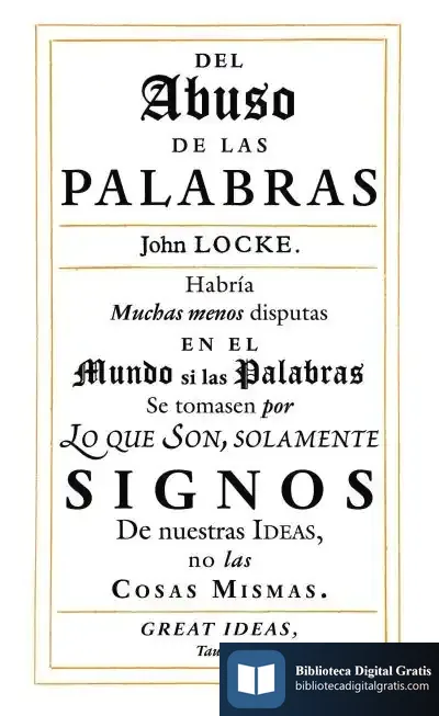 Descargar Sobre El Abuso De Las Palabras de John Locke