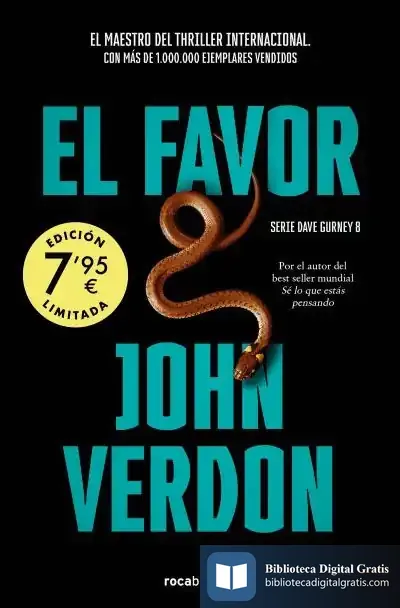 Descargar El Favor (Serie David Gurney 8) de John Verdon