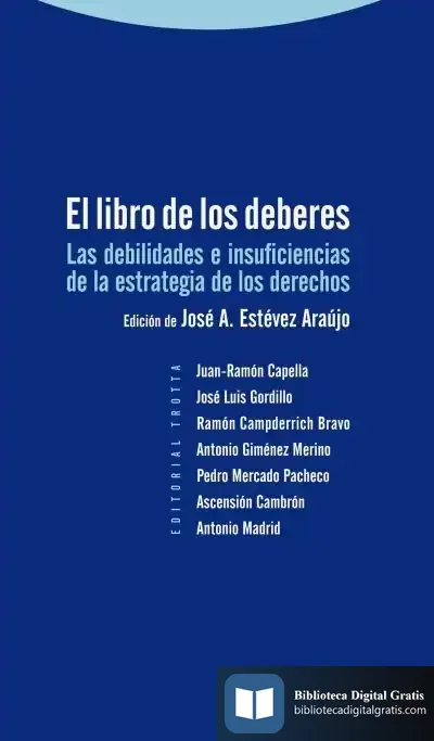 Descargar El Libro De Los Deberes de José A. Estévez Araujo