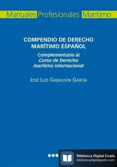 Descargar Compendio De Derecho Marítimo Español