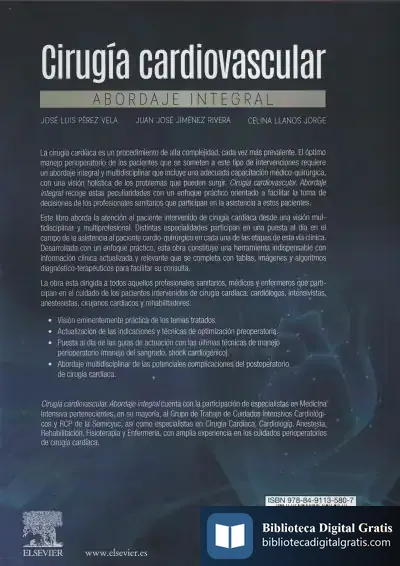 Descargar Cirugia Cardiovascular Abordaje Integral de José Luis Pérez Vela