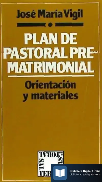 Descargar Plan De Pastoral Prematrimonial de Antonio Raul Fernández Rincón