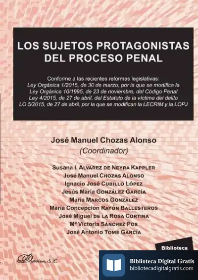 Descargar Los Sujetos Protagonistas Del Proceso Penal :