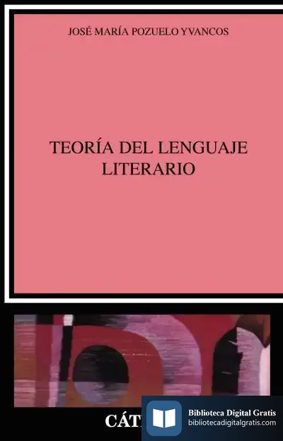 Descargar La Teoría Del Lenguaje Literario