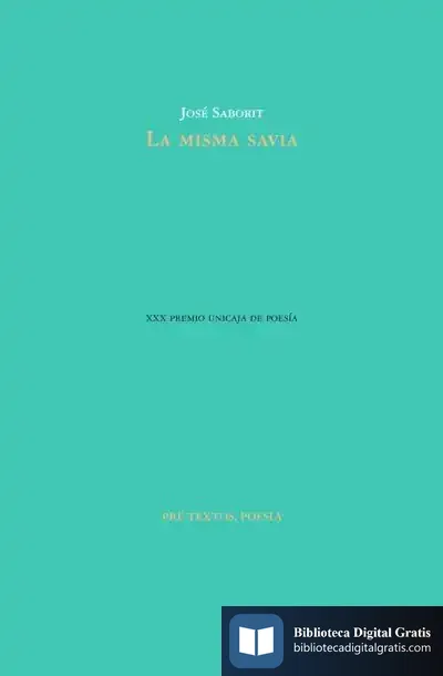 Descargar La Misma Savia de José Saborit