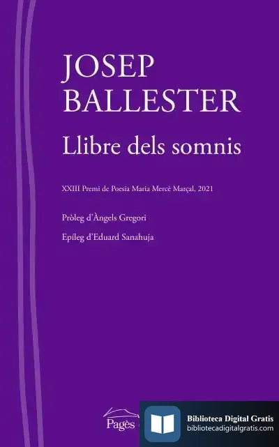 Descargar Llibre Dels Somnis de Josep Ballester