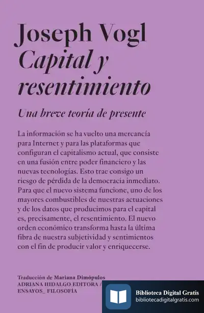 Descargar Capital Y Resentimiento de Joseph Vogl