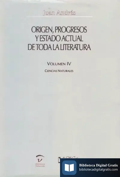 Descargar Origen, Progresos Y Estado Actual De Toda La Literatura. Ciencias Naturales