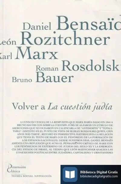 Descargar Volver A La Cuestión Judía