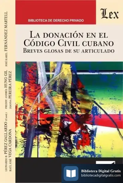Descargar Donacion En El Codigo Civil Cubano, La