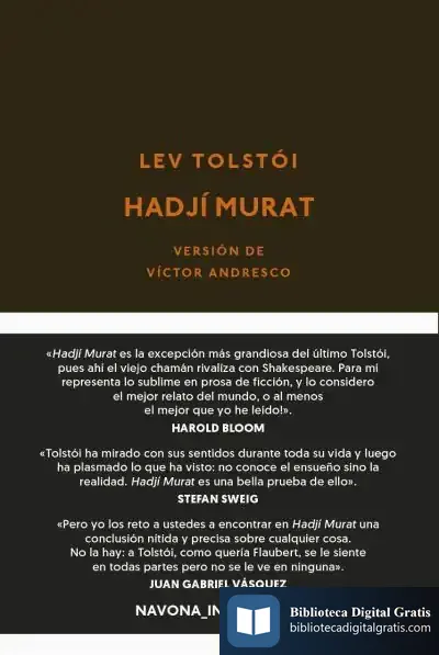 Descargar Hadjí Murat de Lev Tolstói