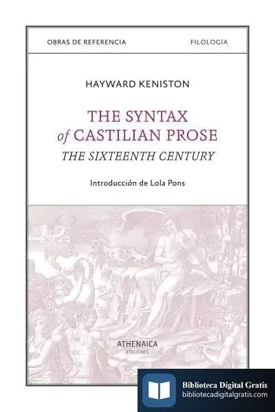 Descargar The Syntax Of Castilian Prose