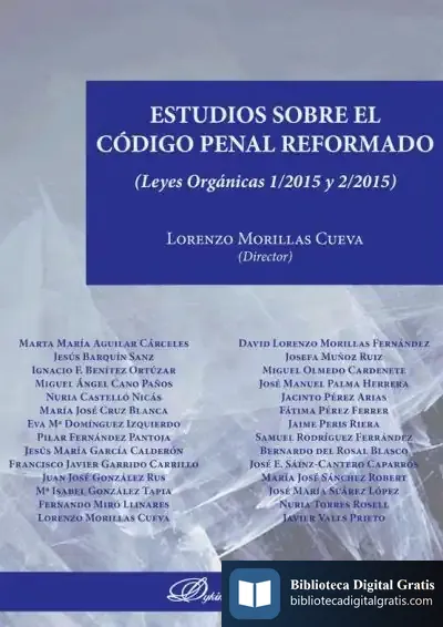 Descargar Estudios Sobre El Código Penal Reformado de Lorenzo Morillas Cueva
